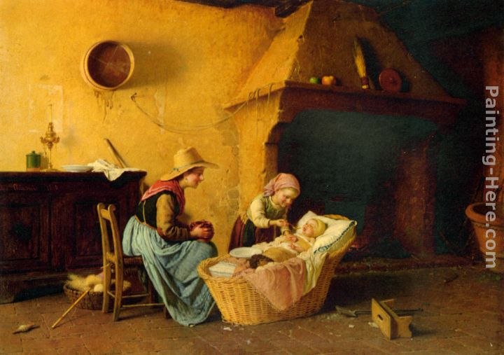 Gaetano Chierici Feeding the Baby